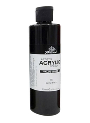 Phoenix Value Series Acrylic Artist's Color, 250ml, 739 Lamp Black