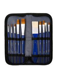 Mont Marte Signature Gouache Brush Set with Case, 11-Pieces, Multicolor