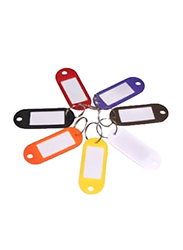 Partner Plastic Key Rings, 100-Pieces, Multicolor
