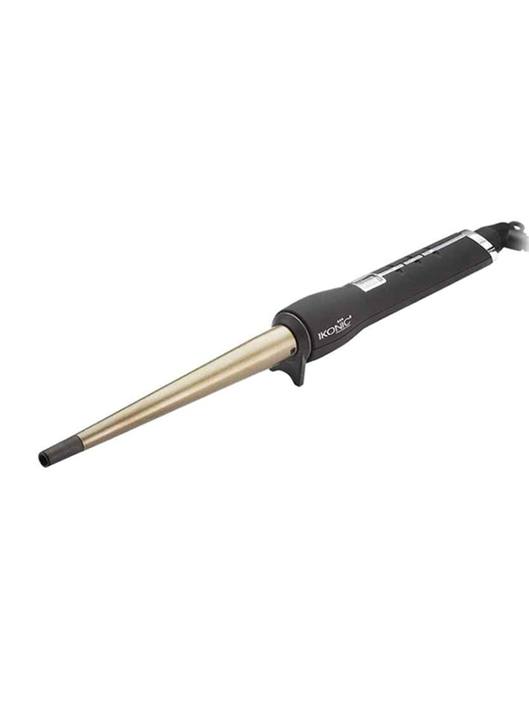 

Ikonic Conical Tong Hair Curler, CNT-19, Black/Gold
