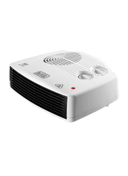 Black+Decker Horizontal Heater with Fan, 2400W, HX230-B5, White