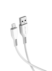 Jellico 1-Meter 3.1A Micro USB Cable, Micro USB Male to USB Type A for Smartphones/Tablets, KDS-30, White