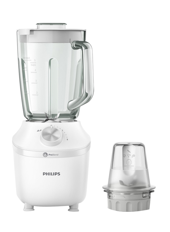 

Philips Portable Electric Blender, 600W, HR2291/20, White