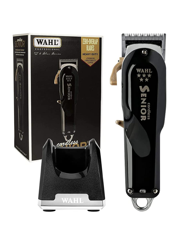 

Wahl Professional 5-Star Series Cordless Senior Clipper with Charging Stand, Black
