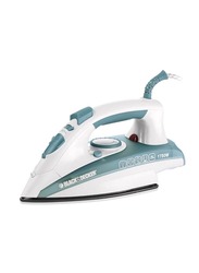 Black+Decker Steam Iron, 1600W, X1600, White/Green