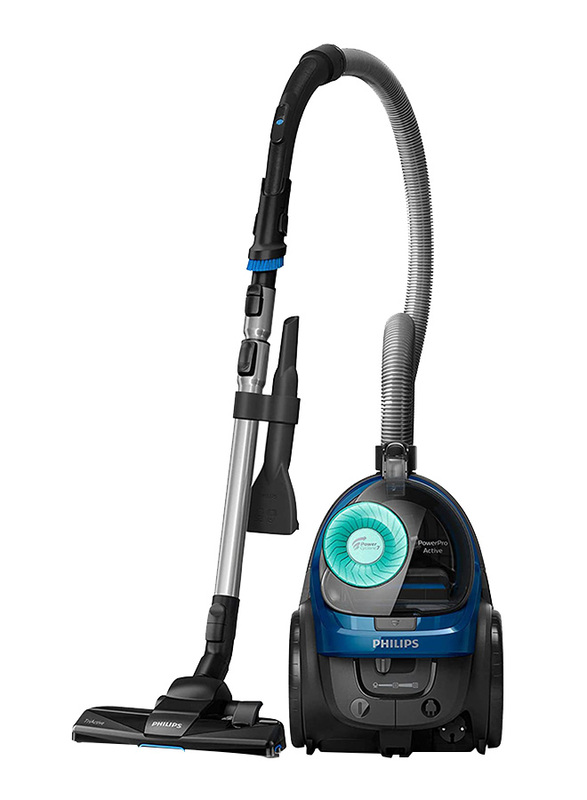 

Philips PowerPro Active Canister Vacuum Cleaner, 2000W, FC9570/62, Black/Blue