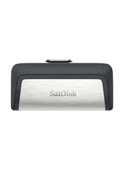 SanDisk 32GB Ultra Dual USB 3.1 Type-C Flash Drive, Silver/Black