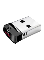 SanDisk 64GB Cruzer Fit USB 2.0 Flash Drive, Black