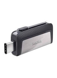 SanDisk 16GB Ultra Dual USB 3.1 Type-C Flash Drive, Silver/Grey