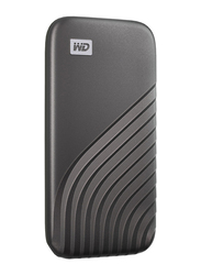 Western Digital 500GB My Passport External Portable Solid State Drive, USB 3.2, Up to 1050 MB/s Solid State Drive, Grey