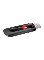 SanDisk 128GB Cruzer Glide USB 2.0 Flash Drive, Black/Red
