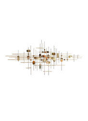Danube Home Alayna Metal Round Stars Wall Decor, Multicolour