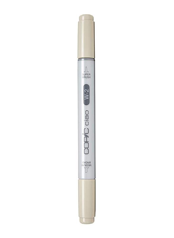 

Copic Ciao Permanent Marker with Replaceable Nib, W-2 Warm Grey
