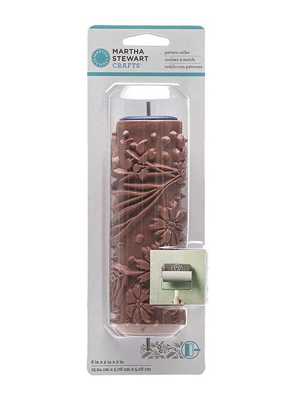 

Plaid Martha Stewart Patterned Floral Wheat Handle Paint Roller, Brown
