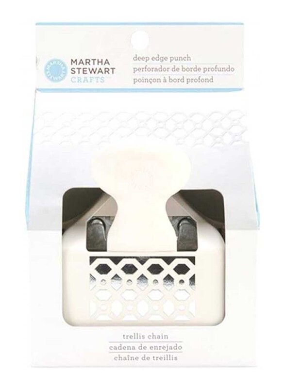 

Martha Stewart Trellis Chain Deep Edge Punch, Beige