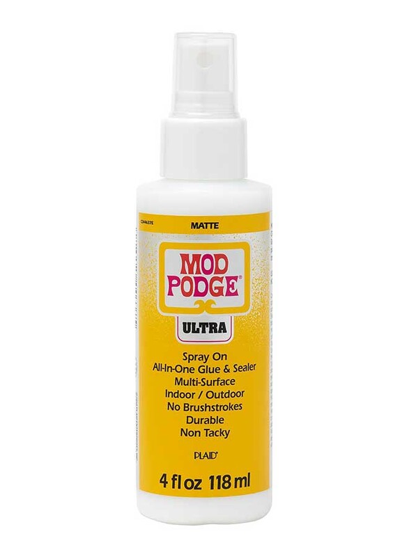 

Plaid Mod Podge Ultra Spray On Glue & Sealer, 118ml, Matte Yellow