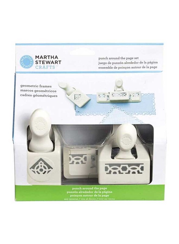 

Martha Stewart Geometric Frames Punch Around the Page Combo Set, 2 Pieces, Beige
