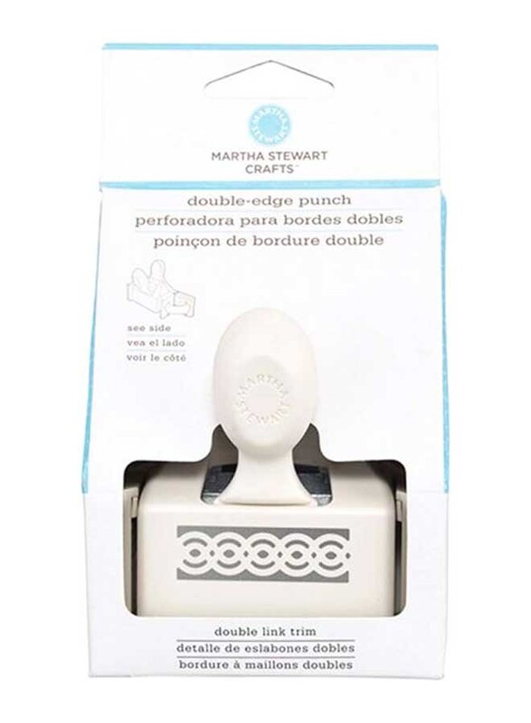 

Martha Stewart Double Link Trim Double Edge Punch, Beige