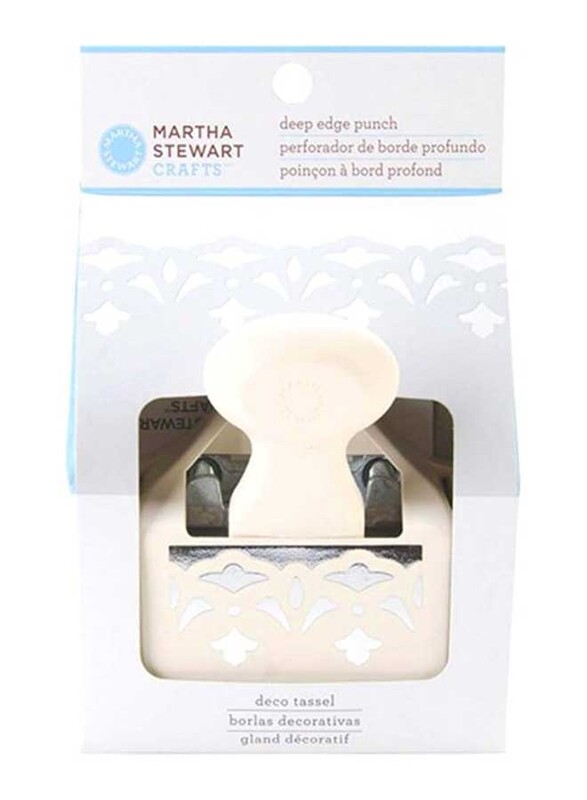 

Martha Stewart Deco Tassle Deep Edge Punch, Beige
