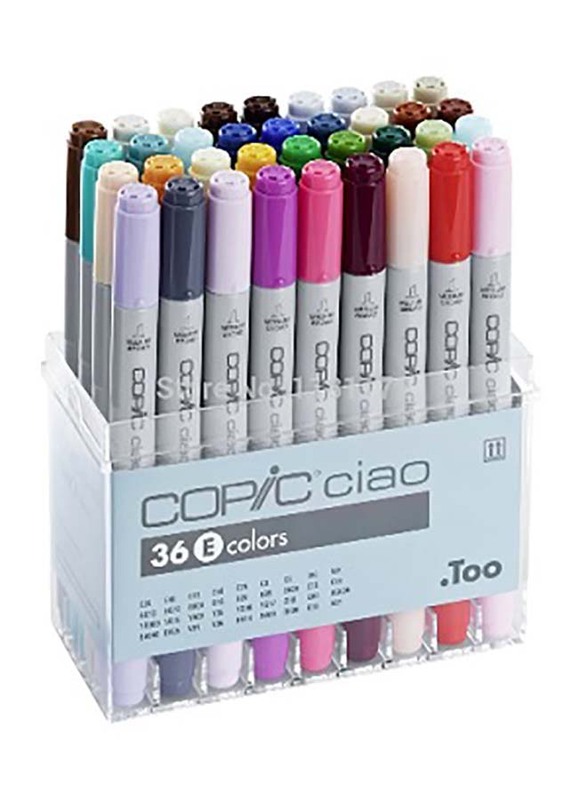 

Copic 36-Piece Ciao Marker Set of E Colors, Multicolour