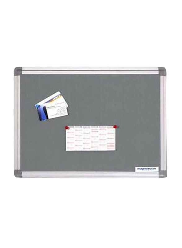 

Magnetoplan Pin Board, 120cm x 90cm, Grey