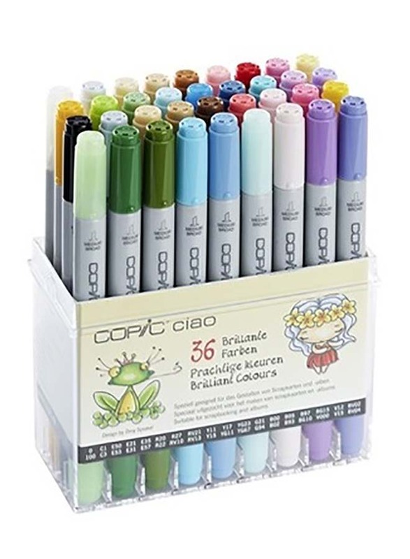 

Copic 36-Piece Ciao Brillante Farben Set of Marker, Multicolour