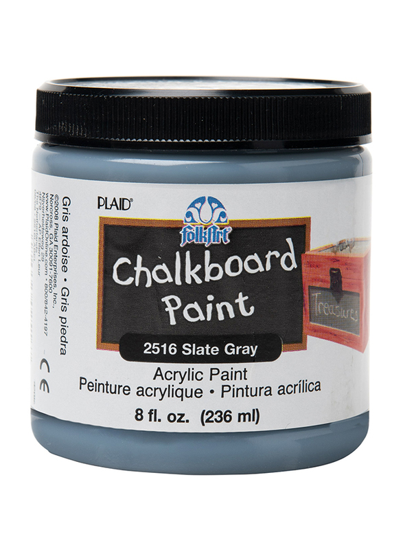 

Plaid Folkart Chalkboard Acrylic Paint, 236ml, Slate Grey