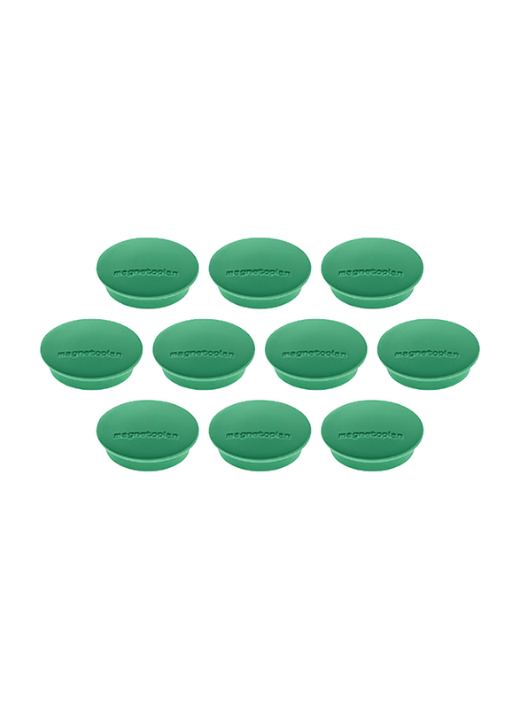 

Magnetoplan 34mm Discofix Junior Magnet, 10 Pieces, Green