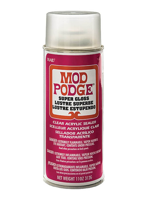 

Plaid Mod Podge Super High Shine Spray Sealer, 11oz, Pink