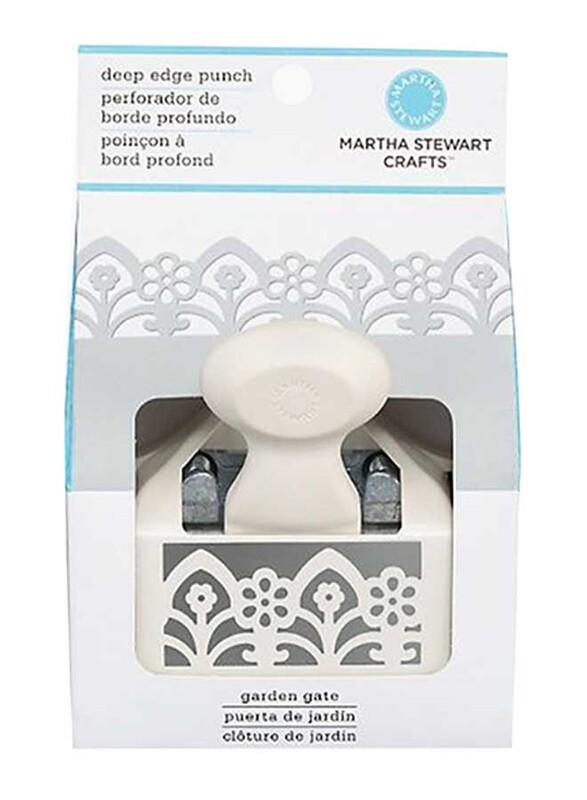 

Martha Stewart Garden Gate Trim Deep Double Edge Punch, Beige