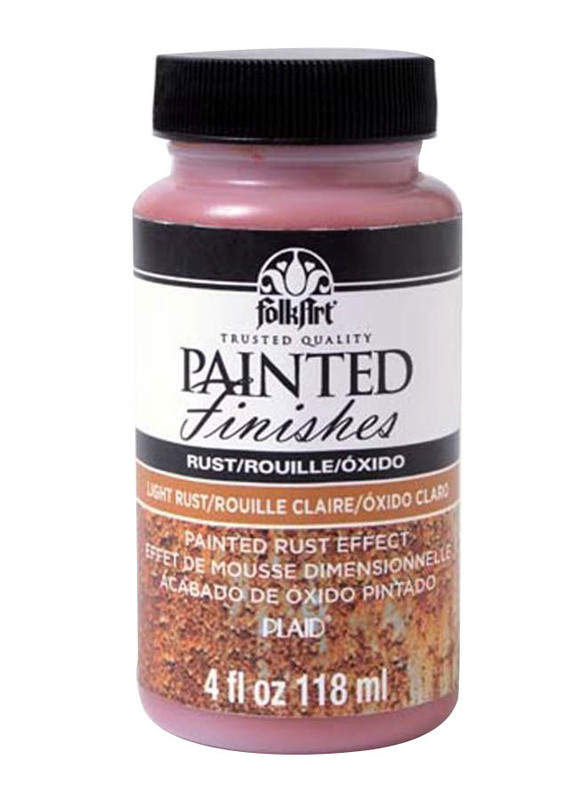 

Plaid FolkArt Painted Finishes, 118ml, Carded Rust Pink