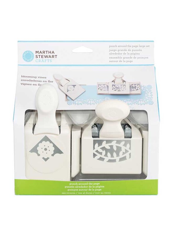 

Martha Stewart Blooming Vines Large Punch Around the Page Combo Set, Beige