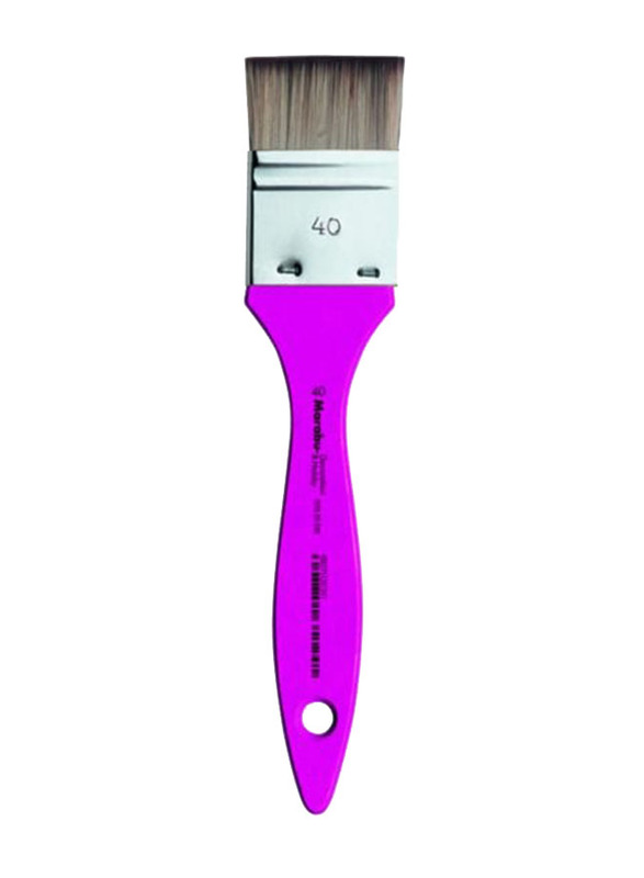 

Marabu Decoration & Hobby Synthetic Brush, Flat Gr.40, Pink