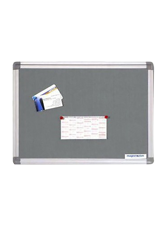 

Magnetoplan Pin Board, 90cm x 60cm, Grey