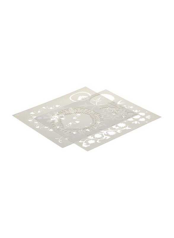 

Plaid Martha Stewart Modern Suzanni Adhesive Stencils, 2-Sheets, Grey