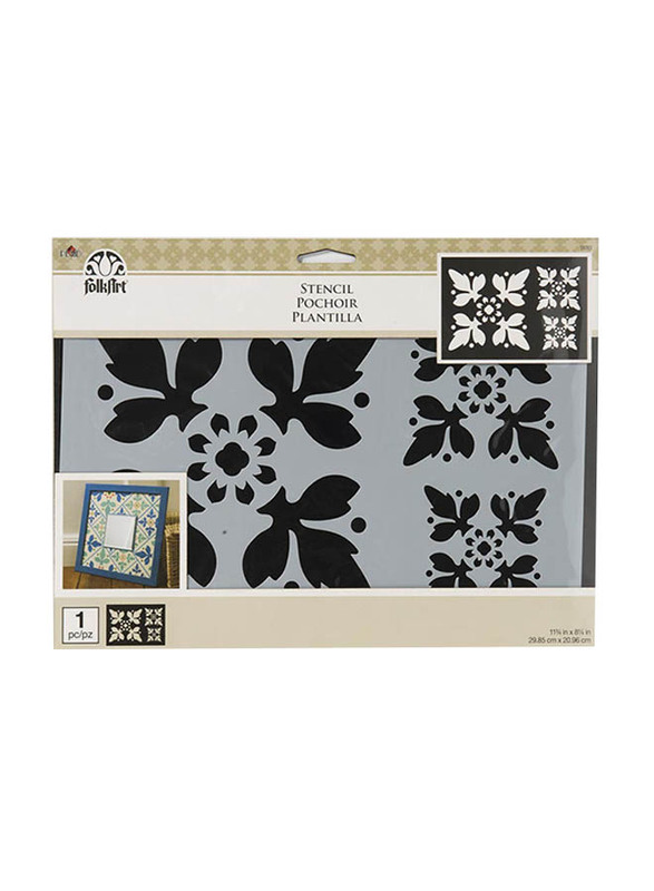 

Plaid Folkart Mylar Motif & Tile Stencil, Multicolour