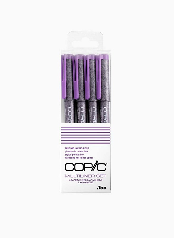 

Copic Multiliner Fine Nib Inking Pen Set, 4 Pieces, Multicolour