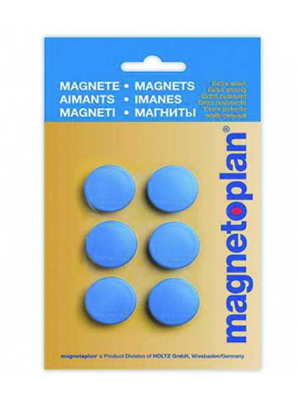 

Magnetoplan 25mm Discofix Hobby Magnet, 6 Pieces, Dark Blue