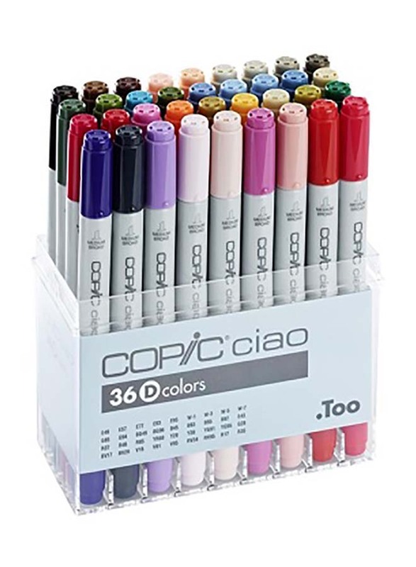 

Copic 36-Piece Ciao Marker Set of D Colors, Multicolour