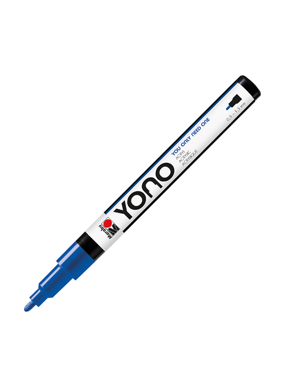 

Marabu Yono 0.5-1.5mm Acrylic Marker, Dark Blue 053