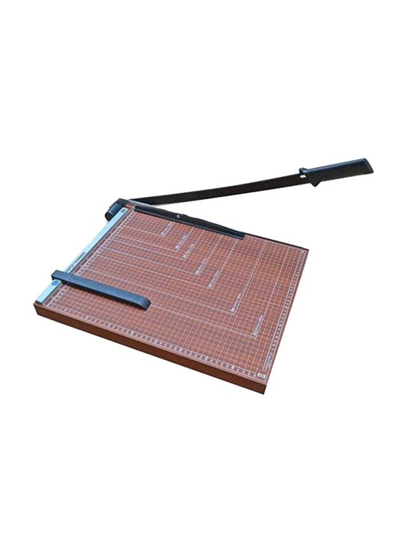 

FIS A4 Wooden Paper Trimmer, 15 Sheets Capacity, FSTXWA4, Brown/Black