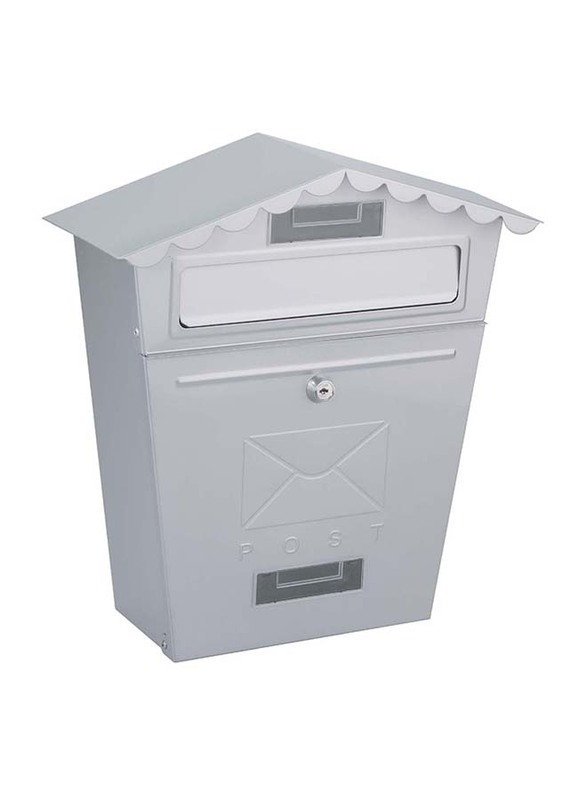 FIS Steel Mail Box, 335 x 357 x 132mm, FSGNTX0010, Grey