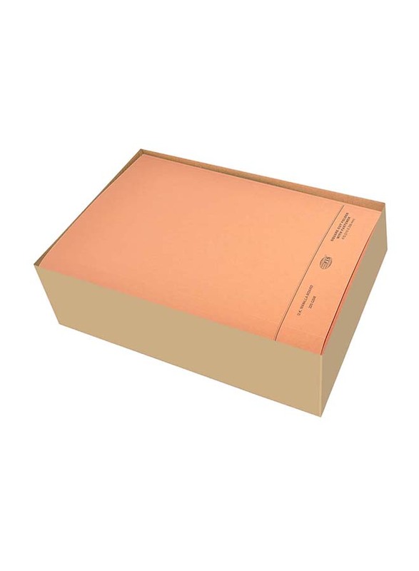 FIS Square Cut Folders with Fastener, 320GSM, F/S Size, 50 Pieces, FSFF7FOR, Orange