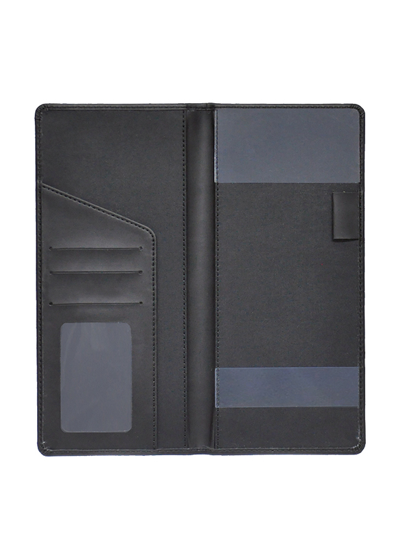 

FIS Italian PU Cheque Book Holder, 10 x 22.5cm, FSCLCBBK, Black
