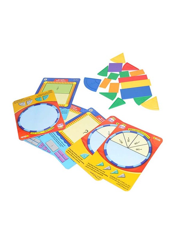 FIS Sarmadee A Game of Fractions, 98 Pieces, 3+ Years, SAEDHM6906, Multicolour