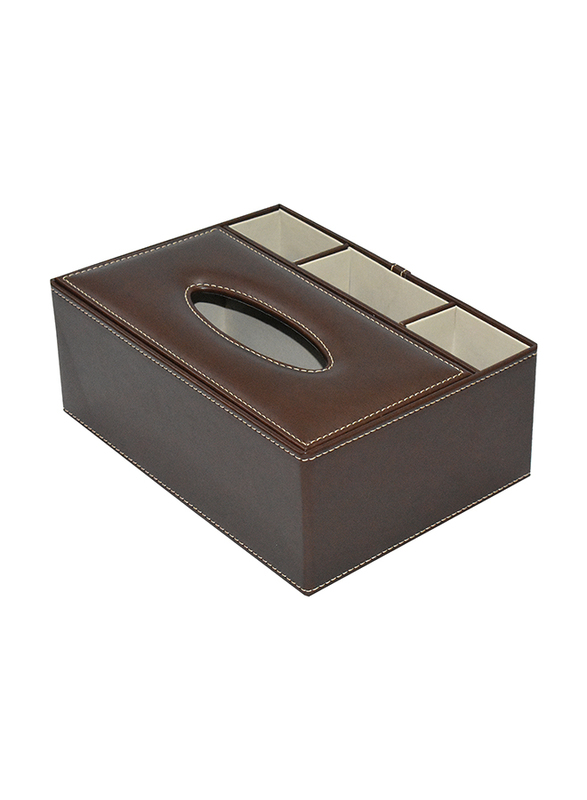 FIS Multi Holder Tissue Box, FSDSTBMUHO, Brown