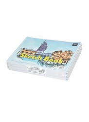 Light 12-Piece Spiral Binding Sketch Book Set, 20 Sheets, A4 Size, 100GSM, LISKSA4201602, White