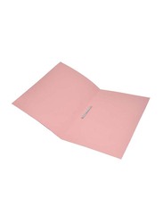FIS Square Cut Folders with Fastener, 320GSM, F/S Size, 50 Pieces, FSFF7FPI, Pink