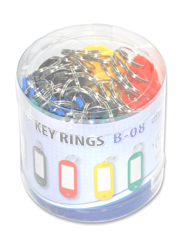 

FIS Key Rings, 50 Pieces, FSKCB-08, Assorted Colours