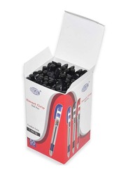 FIS 50-Piece Smart Grip 1.0mm Ballpoint Pens Set, FSBPSG01BK, Black